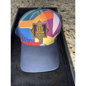 Trinidad Espiritu Series No 3 Adjustable Hat Blue Mesh/Colorful Print Cigar 5317